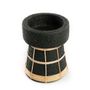 Bougeoirs et photophores  - Le Bougeoir Serene - Noir Naturel - M - BAZAR BIZAR - COASTAL LIVING