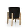 Vases - Jardinière Charcoal Bas - Noir Naturel - S - BAZAR BIZAR LIVING