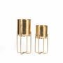 Vases - The Brass Planter on Stand - Brass - M - BAZAR BIZAR LIVING