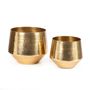 Vases - The Hammered Planter - Brass - L - BAZAR BIZAR LIVING