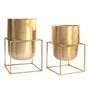 Vases - The Square Box Brass Planter - Brass - XL - BAZAR BIZAR LIVING