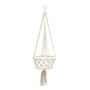 Vases - The Macrame Plant Holder - White - L - BAZAR BIZAR LIVING