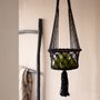 Vases - The Macrame Plant Holder - Black - S - BAZAR BIZAR LIVING