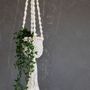 Vases - The Twisted MacramÃ© Plant Holder - Natural White - L - BAZAR BIZAR LIVING