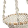 Vases - The Twisted MacramÃ© Plant Holder - Natural White - L - BAZAR BIZAR LIVING