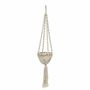 Vases - The Twisted Macramé Plant Holder - Natural White - M - BAZAR BIZAR LIVING