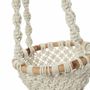 Vases - The Twisted Macramé Plant Holder - Natural White - M - BAZAR BIZAR LIVING
