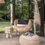 Tabourets - Le Tabouret Raffia Pom Pom - BAZAR BIZAR - COASTAL LIVING