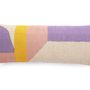Fabric cushions - Handmade Geo Shapes Lumbar Pillow, Earth - 30x76 cm - CASA AMAROSA