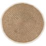 Rugs - The Seagrass & Cotton Round Carpet - Natural White - 200 - BAZAR BIZAR - COASTAL LIVING