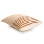 Fabric cushions - Handcrafted Earth Stripe Lumbar Pillow, Rust - 36 X 50 CM - CASA AMAROSA
