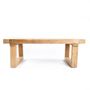 Tables basses - La Table Basse en Teck Recyclé - Naturel - BAZAR BIZAR - COASTAL LIVING