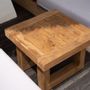 Coffee tables - The Reclaimed Teak Side Table - Natural - BAZAR BIZAR - COASTAL LIVING