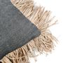 Cushions - The Cotton Bonita Cushion Cover - Natural Black - 30x50 - BAZAR BIZAR LIVING