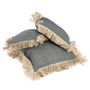 Cushions - The Cotton Bonita Cushion Cover - Natural Black - 30x50 - BAZAR BIZAR LIVING