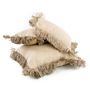Cushions - The Jute Bonita Cushion Cover - Natural - 40x40 - BAZAR BIZAR LIVING