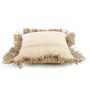 Cushions - The Jute Bonita Cushion Cover - Natural - 60x60 - BAZAR BIZAR - COASTAL LIVING