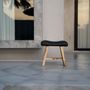 Tabourets - Le Tabouret Suar avec Cuir - Naturel Noir - BAZAR BIZAR LIVING