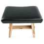 Tabourets - Le Tabouret Suar avec Cuir - Naturel Noir - BAZAR BIZAR LIVING