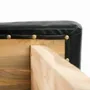 Stools - The Suar Stool with Leather - Natural Black - BAZAR BIZAR LIVING
