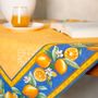 Linge de table textile - Tapis de table - Jacquard Delft Citron - TISSUS TOSELLI