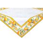 Table linen - Table cover - Jacquard Delft Citron - TISSUS TOSELLI