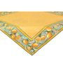 Table linen - Table cover - Jacquard Delft Citron - TISSUS TOSELLI