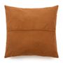 Cushions - The Four Panel Leather Cushion Cover - Camel - 60x60 - BAZAR BIZAR LIVING