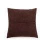 Coussins - La Housse de Coussin Four Leather Panel - Chocolat - 40x40 - BAZAR BIZAR - COASTAL LIVING