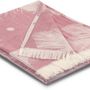 Throw blankets - Plaid Blossom berry - BIEDERLACK