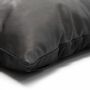 Cushions - The Four Panel Leather Cushion Cover - Black - 60x60 - BAZAR BIZAR LIVING