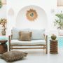 Cushions - The Raffia Cushion Cover Square - Natural - 60x60 - BAZAR BIZAR - COASTAL LIVING