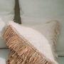 Cushions - The Raffia Cotton Cushion Cover - Natural White - 40x40 - BAZAR BIZAR LIVING