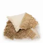 Coussins - La Housse de Coussin Raffia Cotton - Blanc Naturel - 60x60 - BAZAR BIZAR LIVING