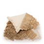 Cushions - The Raffia Cotton Cushion Cover - Natural White - 60x60 - BAZAR BIZAR LIVING