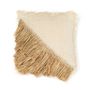 Cushions - The Raffia Cotton Cushion Cover - Natural White - 60x60 - BAZAR BIZAR LIVING