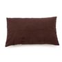 Cushions - The Six Panel Leather Cushion Cover - Choco - 30x50 - BAZAR BIZAR LIVING