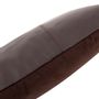 Cushions - The Six Panel Leather Cushion Cover - Choco - 30x50 - BAZAR BIZAR LIVING