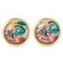 Jewelry - Ears studs Queen Size surgical stainless steel gold - Kandinsky - LES JOLIES D'EMILIE