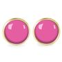 Jewelry - Ears studs Queen Size surgical stainless steel Flash gold - Bubblegum - LES JOLIES D'EMILIE