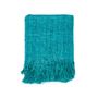 Throw blankets - The s'il vous Plaid - Aqua - BAZAR BIZAR - COASTAL LIVING