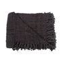 Throw blankets - The s'il vous Plaid - Black Navy - BAZAR BIZAR - COASTAL LIVING