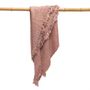 Throw blankets - The s'il vous Plaid - Salmon Pink - BAZAR BIZAR - COASTAL LIVING