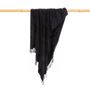 Throw blankets - The s'il vous Plaid - Black Velvet - BAZAR BIZAR LIVING