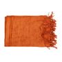 Throw blankets - The s'il vous Plaid - Rust Velvet - BAZAR BIZAR - COASTAL LIVING