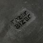 Platter and bowls - The Burned Classic Plate - Black - M - BAZAR BIZAR LIVING