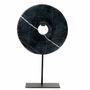 Objets de décoration - Marble Disc Sur Pied - Noir - L - BAZAR BIZAR LIVING