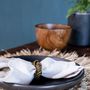 Platter and bowls - The Burned Classic Plate - Black - S - BAZAR BIZAR LIVING