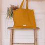 Bags and totes - Large tote bag made of thick organic cotton canvas. - LES PENSIONNAIRES