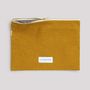 Clutches - Large organic cotton canvas pouch. - LES PENSIONNAIRES